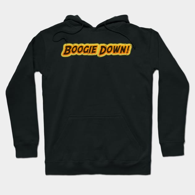 Boogie Down! 60s 70s Distressed Retro Style Funny Hoodie by ExplOregon